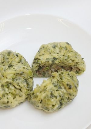 ボリューム満点！サラダ菜まん-レシピのメイン写真