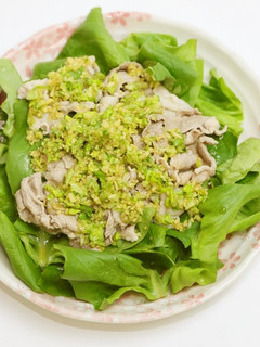 豚しゃぶのサラダ菜ソース-レシピのメイン写真