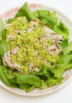 豚しゃぶのサラダ菜ソース-レシピのメイン写真