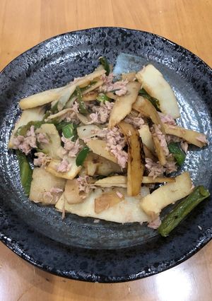たけのことピーマンのツナ炒め-レシピのメイン写真