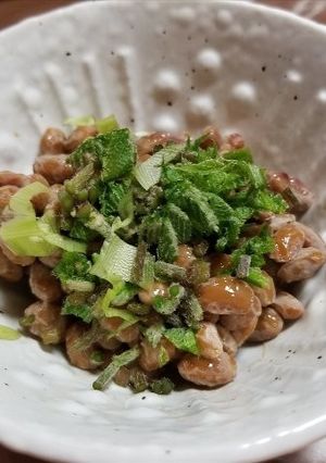 コシアブラを納豆にトッピング-レシピのメイン写真