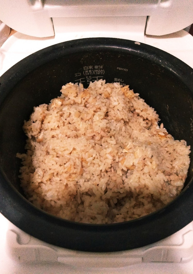 ツナと油揚げの炊き込みご飯(千代の一番)-レシピのメイン写真