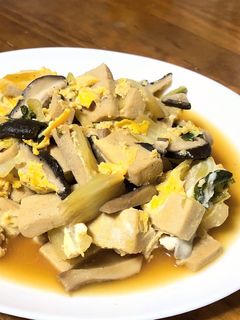 高野豆腐と白菜の卵とじ-レシピのメイン写真