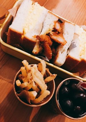 卵サンドと海老フライサンド-レシピのメイン写真