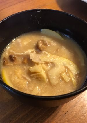 鶴岡の筍汁-レシピのメイン写真