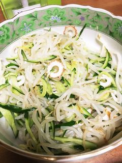 簡単☆胡瓜ともやしのナムル風和え物-レシピのメイン写真