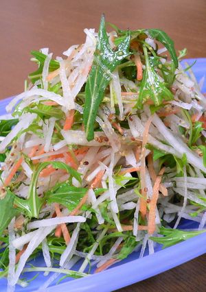 大根と水菜のシャキシャキサラダ・しそ風味-レシピのメイン写真