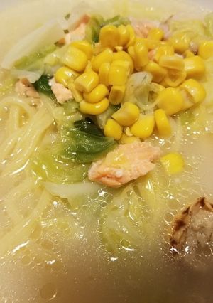 家庭で海鮮塩コーンラーメン-レシピのメイン写真
