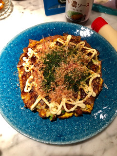 糖質制限◎小麦粉なしでふんわりお好み焼き-レシピのメイン写真