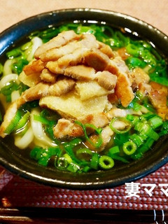 豚バラ肉と小葱のうどん-レシピのメイン写真