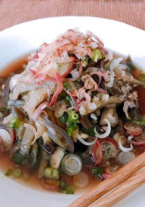 暑い日の冷たい一品♬簡単なすのそうめん風-レシピのメイン写真