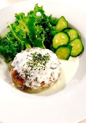 チーズソースのハンバーグ♪-レシピのメイン写真