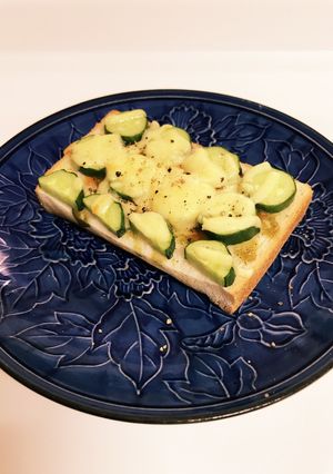 ❁胡瓜とスイチリとパクチーのトースト❁-レシピのメイン写真