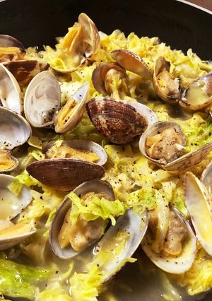 旨味たっぷり♪あさりの塩バター蒸し-レシピのメイン写真