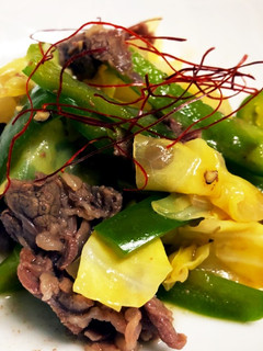 牛肉とキャベツ、ピーマンの中華風☆レンジ-レシピのメイン写真