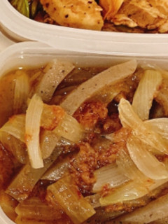 新玉ねぎとこんにゃくの麺つゆ煮-レシピのメイン写真