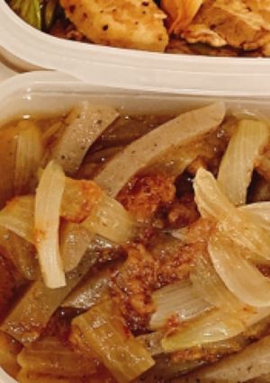 新玉ねぎとこんにゃくの麺つゆ煮-レシピのメイン写真