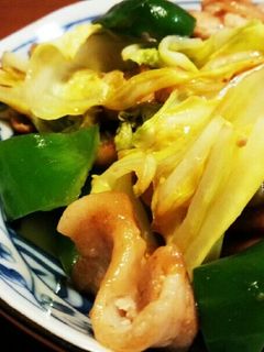 簡単豚肉とキャベツピーマンのオイマヨ炒め-レシピのメイン写真
