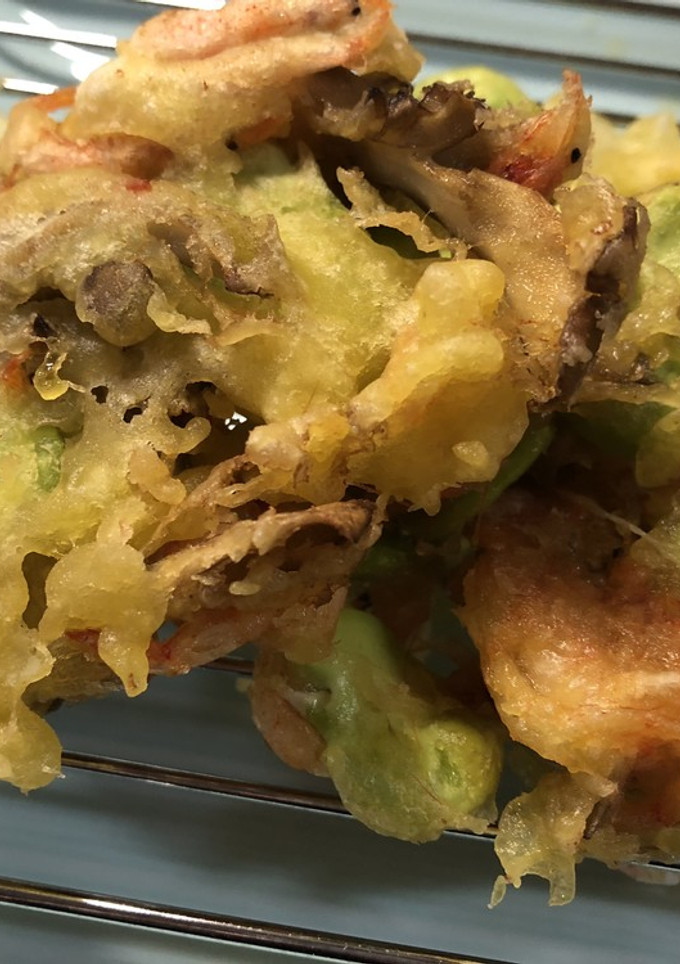 さくら海老とそら豆のかき揚げ-レシピのメイン写真