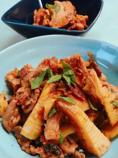 たけのこと豚肉の山椒炒め-レシピのメイン写真