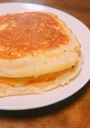 材料3つ！簡単おいしいふわふわパンケーキ-レシピのメイン写真