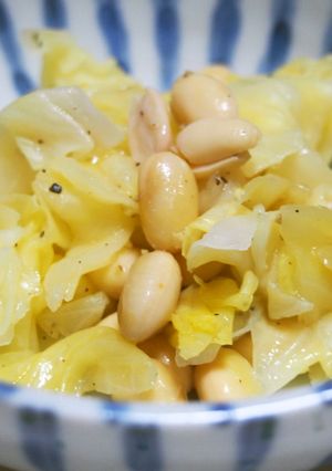 キャベツと大豆のマリネ♪ホクホク大豆♪-レシピのメイン写真