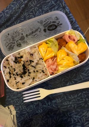 卵焼きでラブリー❤︎雑穀米弁当-レシピのメイン写真