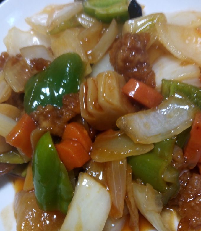 【食品サンプル】酢豚 酢豚 小皿