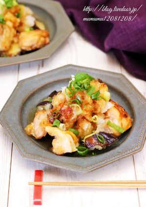 鶏肉と茄子のおろしポン酢。-レシピのメイン写真
