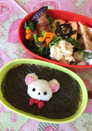 簡単!乗せるだけ!コリラックマの海苔弁-レシピのメイン写真