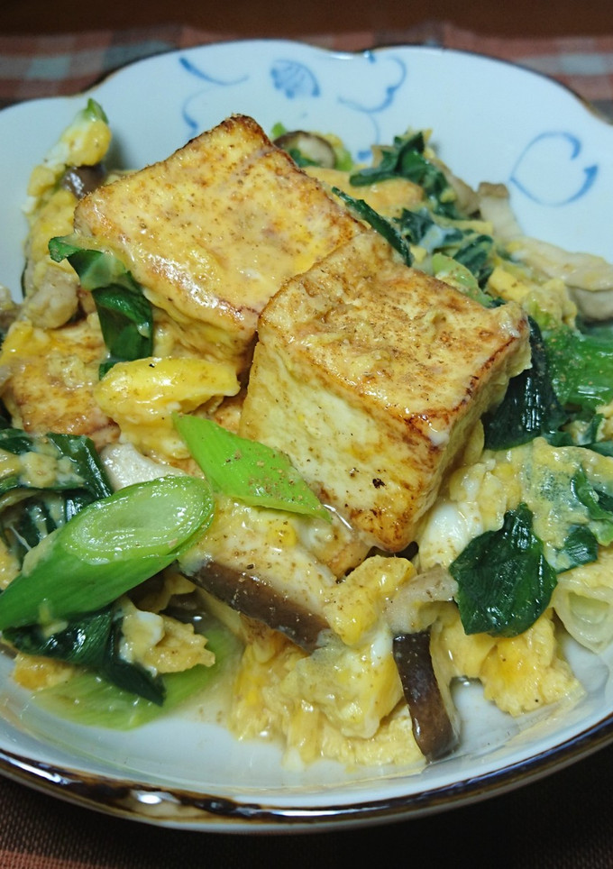 九条ねぎと豆腐の中華風卵とじ-レシピのメイン写真