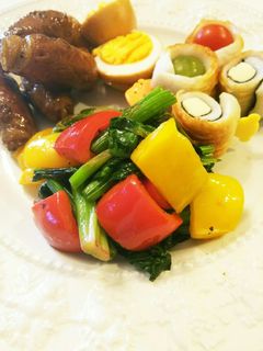 お弁当用 ほうれん草とパプリカのごま油炒-レシピのメイン写真