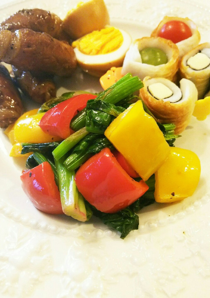 お弁当用 ほうれん草とパプリカのごま油炒-レシピのメイン写真