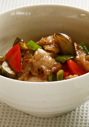 夏野菜のスタミナ丼-レシピのメイン写真