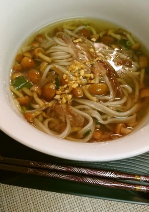 ナンプラーのなめこ蕎麦-レシピのメイン写真