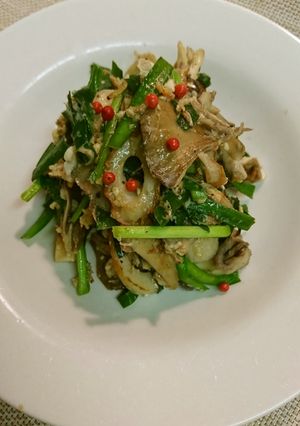 ちくわと舞茸ニラたま炒め-レシピのメイン写真