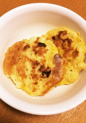 ☆離乳食☆豆腐とコーンのピカタ風おやき-レシピのメイン写真