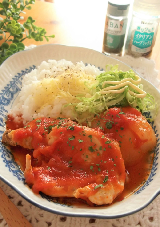 手羽先と丸ごと新玉ねぎのトマト煮-レシピのメイン写真