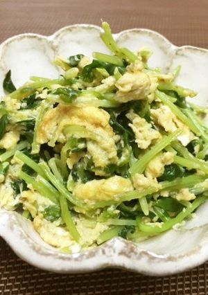 ベジ♪豆苗と卵のマヨ炒め-レシピのメイン写真