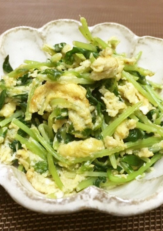 ベジ♪豆苗と卵のマヨ炒め-レシピのメイン写真