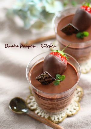 なめらかチョコクリーム♡プリン-レシピのメイン写真