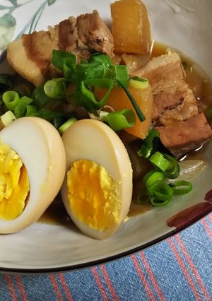 とろとろ新玉ねぎと豚バラ大根の煮物-レシピのメイン写真