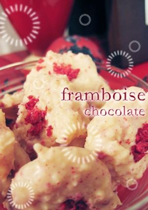 バレンタインに☆簡単フランボワーズチョコ-レシピのメイン写真