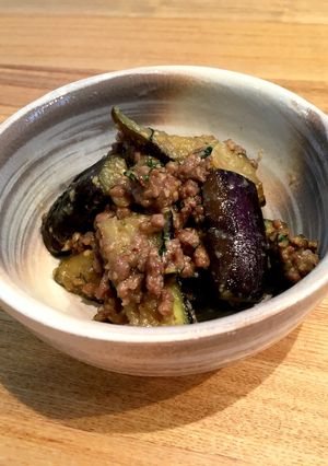大葉入りで一味違う！ナスの味噌炒め-レシピのメイン写真