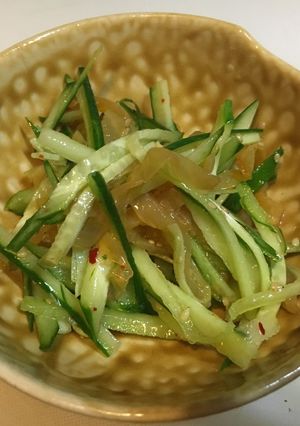 キュウリとくらげの和え物-レシピのメイン写真