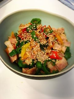 ピーマンとベーコンの和風炒め-レシピのメイン写真