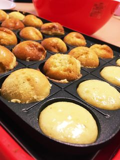 たこ焼き機でフルーツベビーカステラ♪-レシピのメイン写真