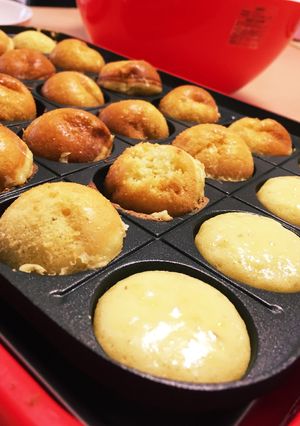 たこ焼き機でフルーツベビーカステラ♪-レシピのメイン写真