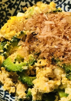 鶏ひき肉のそぼろゴーヤチャンプルー-レシピのメイン写真