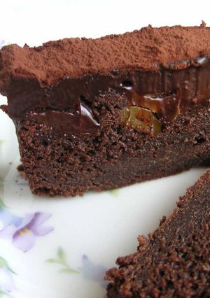 りんごとクルミのチョコレートケーキ-レシピのメイン写真